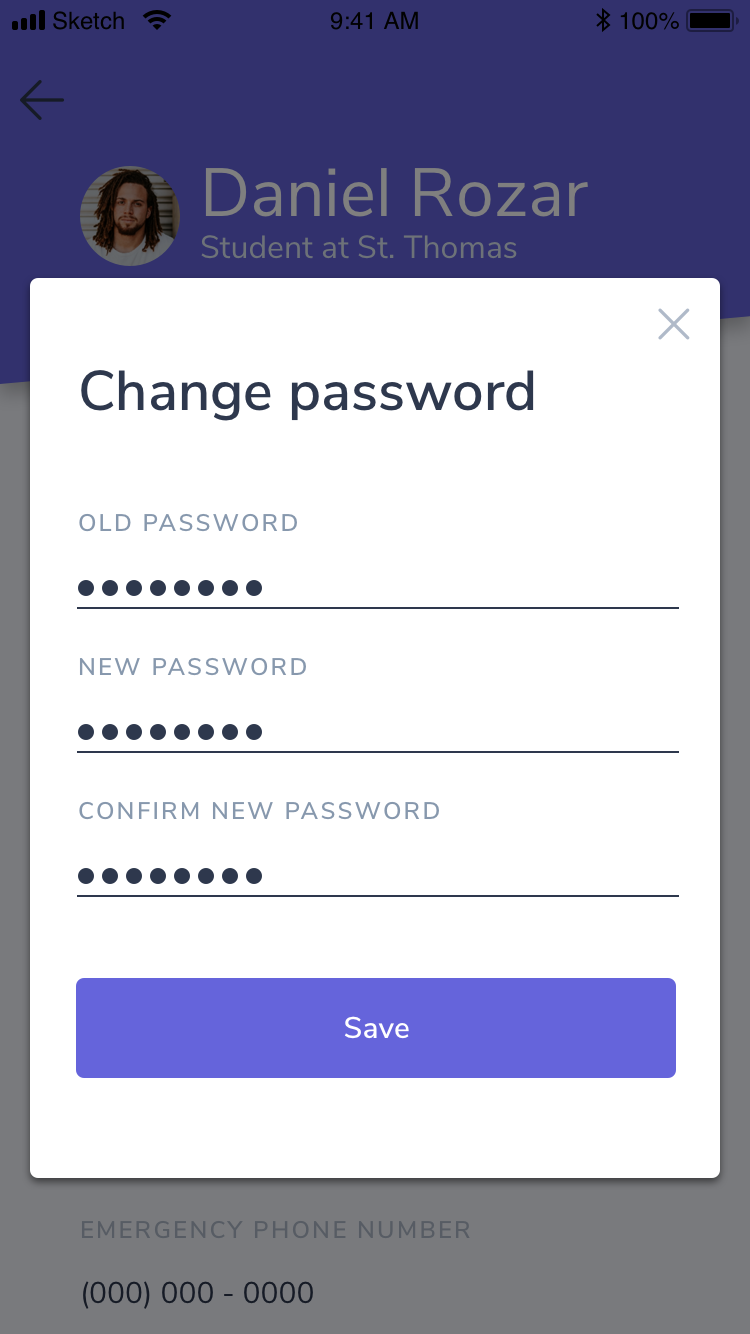 Change password